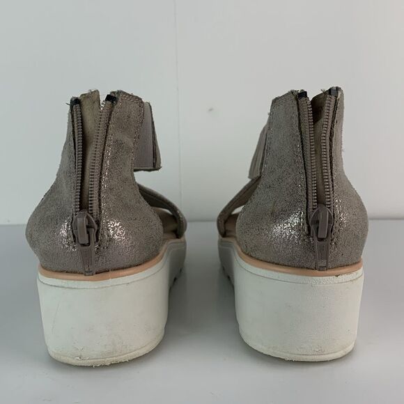 Clarks Women's Metallic Jillian Rise Wedge Sandal size 6.5 - Picture 7 of 11